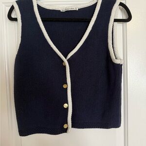 Abercrombie & Fitch Mia Button-up Sweater Vest